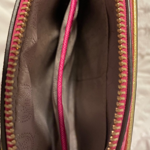 Michael Kors Collection Cross Body Bag Leather/brass PRISTINE - Picture 9 of 9